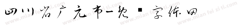 四川省广元市字体转换