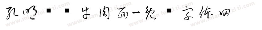 孔明军师牛肉面字体转换