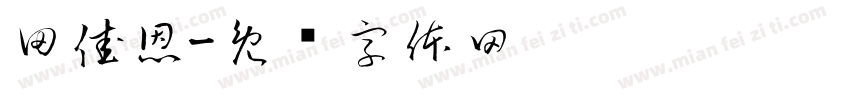 田佳恩字体转换