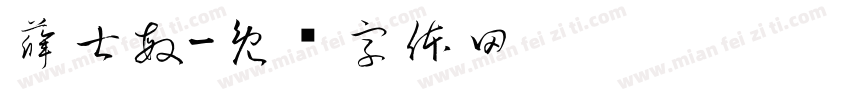 薛士敏字体转换