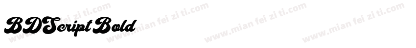 BDScript-Bold字体转换