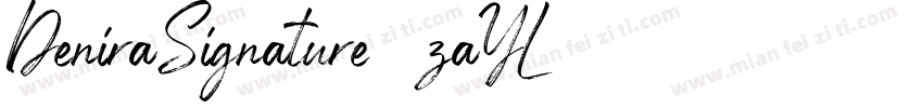 DeniraSignature-3zaYL字体转换