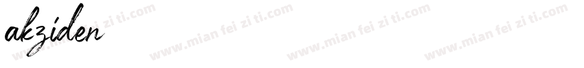 akziden字体转换