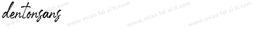 dentonsans字体转换