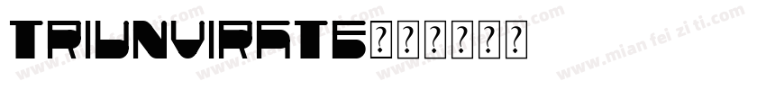 triunvirate字体转换