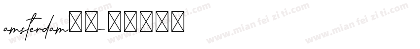 amsterdam字体字体转换