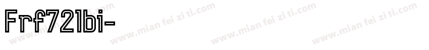 Frf721bi字体转换