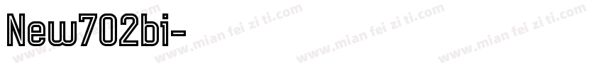 New702bi字体转换