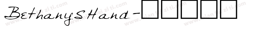 BethanysHand字体转换