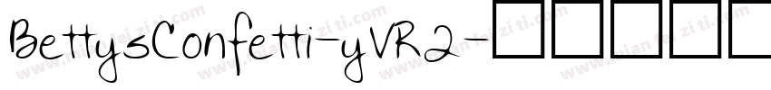 BettysConfetti-yVR2字体转换