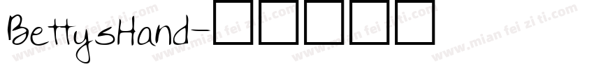 BettysHand字体转换
