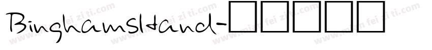 BinghamsHand字体转换