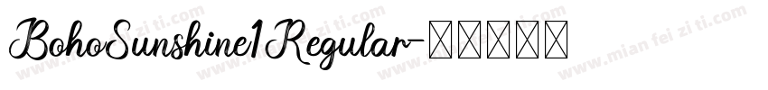 BohoSunshine1Regular字体转换
