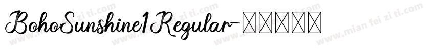 BohoSunshine1Regular字体转换