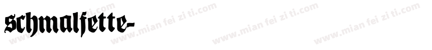 schmalfette字体转换