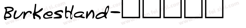 BurkesHand字体转换