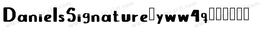 DanielsSignature-yww4q字体转换