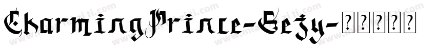 CharmingPrince-Gejy字体转换