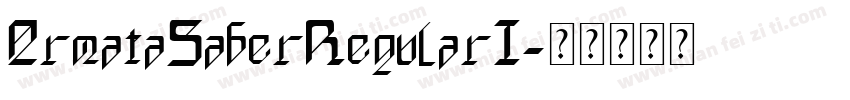 ArmataSaberRegularI字体转换