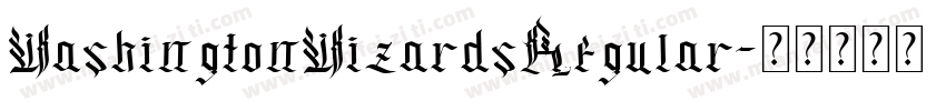 WashingtonWizardsRegular字体转换