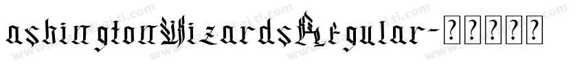 ashingtonWizardsRegular字体转换
