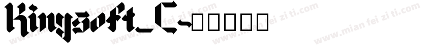 Kingsoft_C字体转换