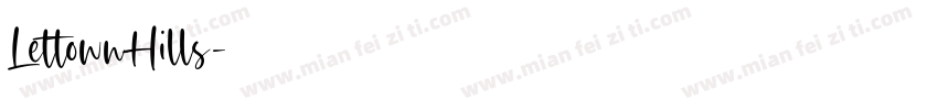 LettownHills字体转换