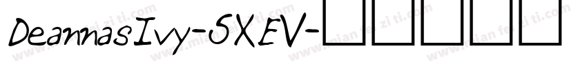DeannasIvy-5XEV字体转换