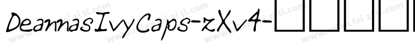 DeannasIvyCaps-zXv4字体转换