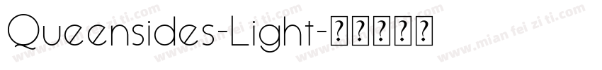 Queensides-Light字体转换