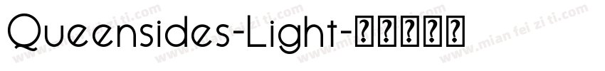 Queensides-Light字体转换