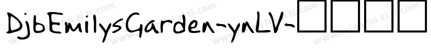 DjbEmilysGarden-ynLV字体转换