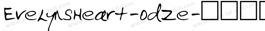 EvelynsHeart-OdZe字体转换