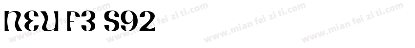 NEU-F3-S92字体转换