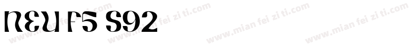 NEU-F5-S92字体转换