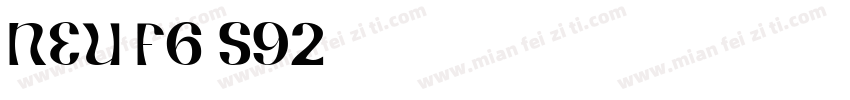 NEU-F6-S92字体转换