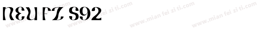 NEU-FZ-S92字体转换