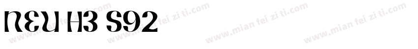 NEU-H3-S92字体转换