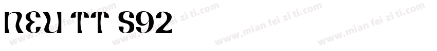 NEU-TT-S92字体转换