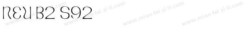NEU-B2-S92字体转换
