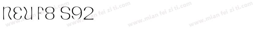 NEU-F8-S92字体转换