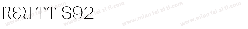 NEU-TT-S92字体转换