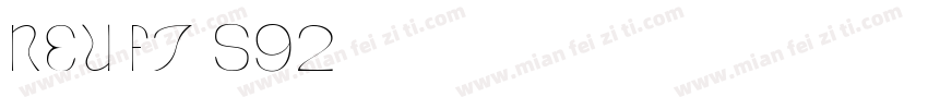 NEU-F7-S92字体转换