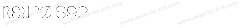 NEU-FZ-S92字体转换