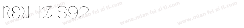 NEU-HZ-S92字体转换