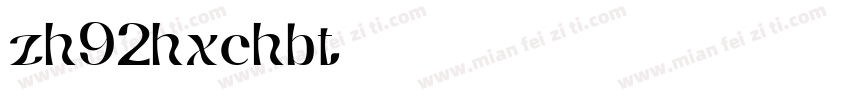 zh92hxchbt字体转换