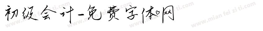 初级会计字体转换
