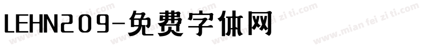 LEHN209字体转换