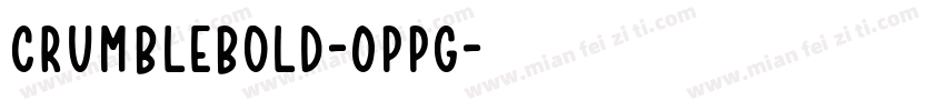 CrumbleBold-0PpG字体转换