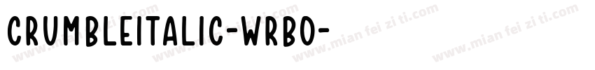 CrumbleItalic-WRBO字体转换